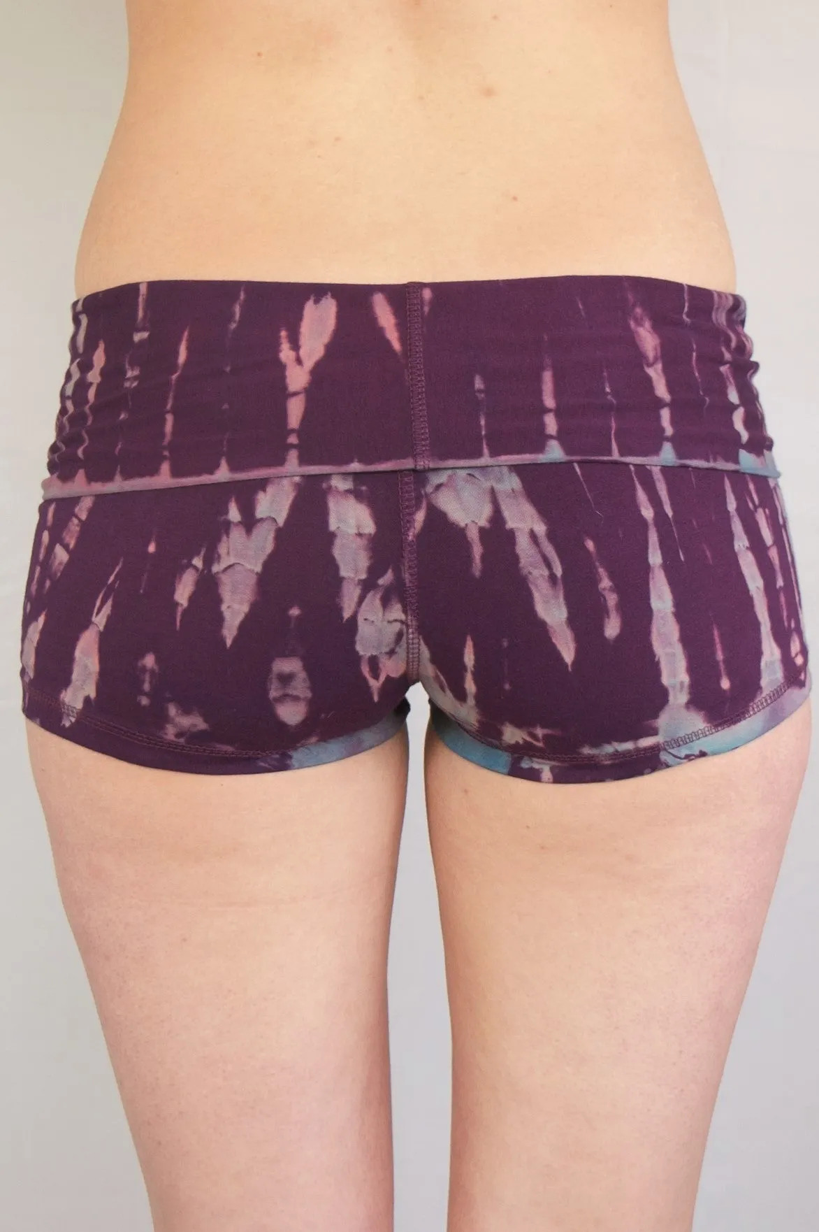 Amethyst Tie Dye Yoga Shorts