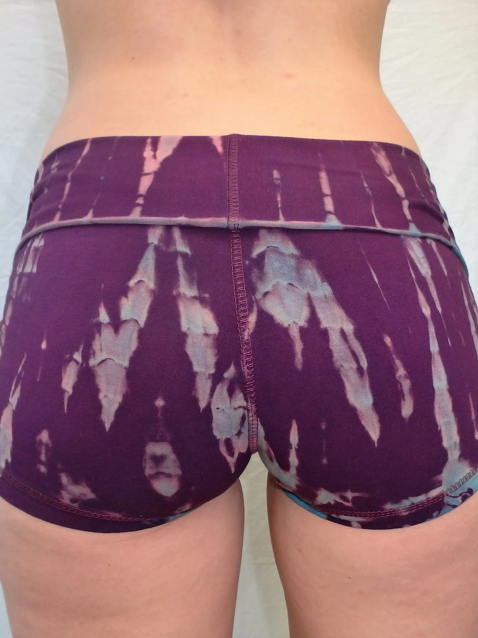 Amethyst Tie Dye Yoga Shorts