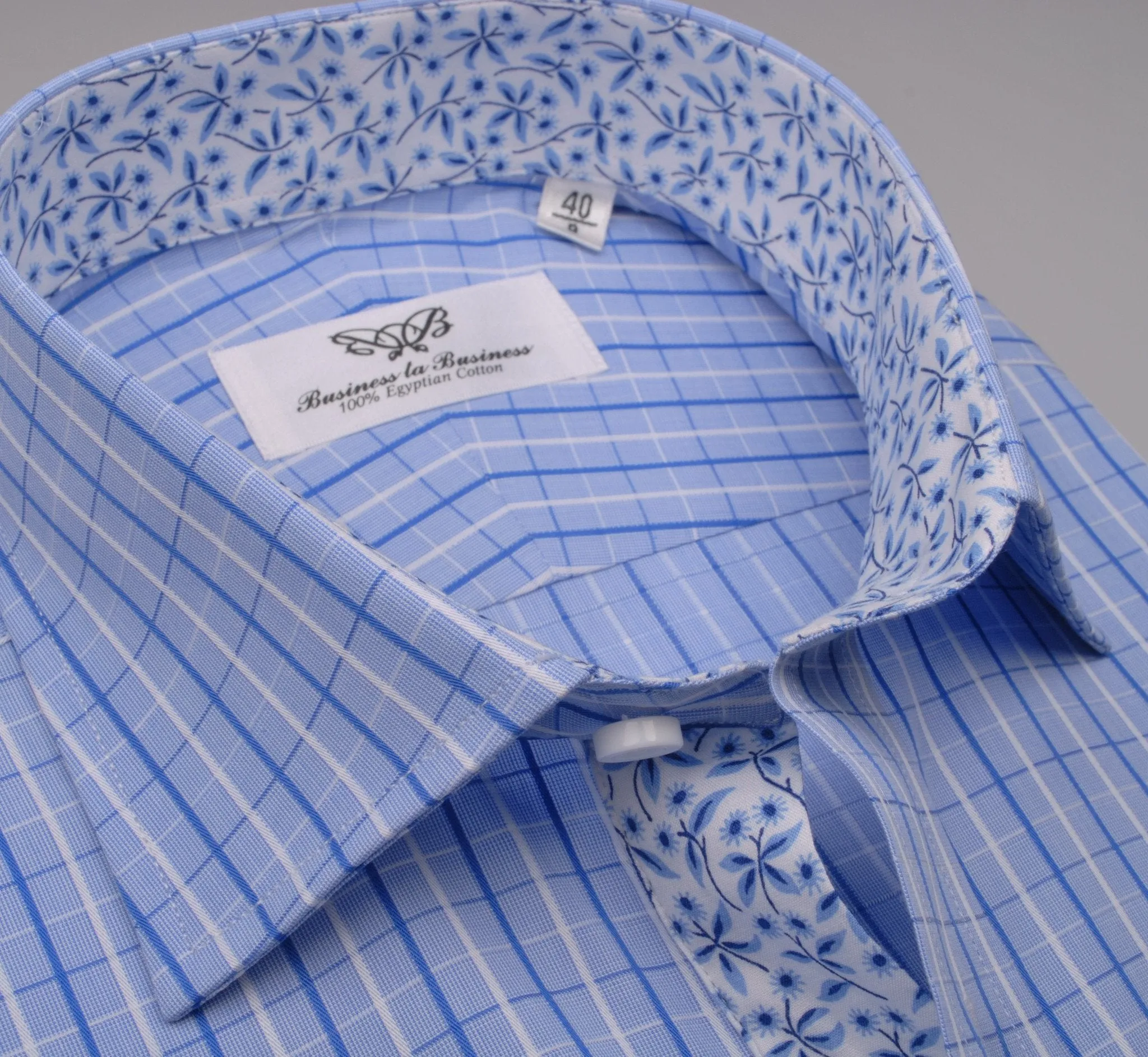Big Dandelion Designer Striped Checks Floral Formal Business Dress Shirt