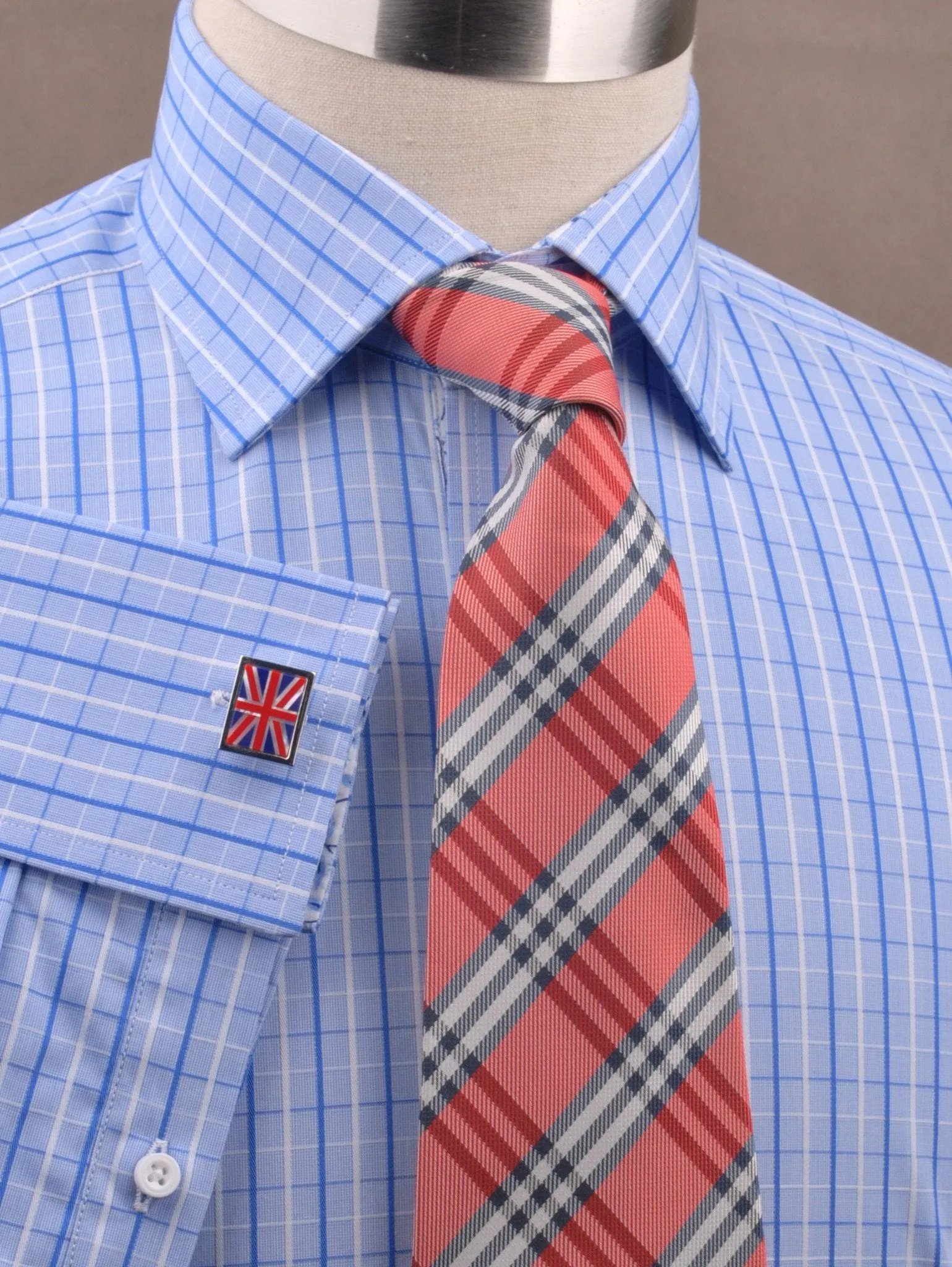 Big Dandelion Designer Striped Checks Floral Formal Business Dress Shirt