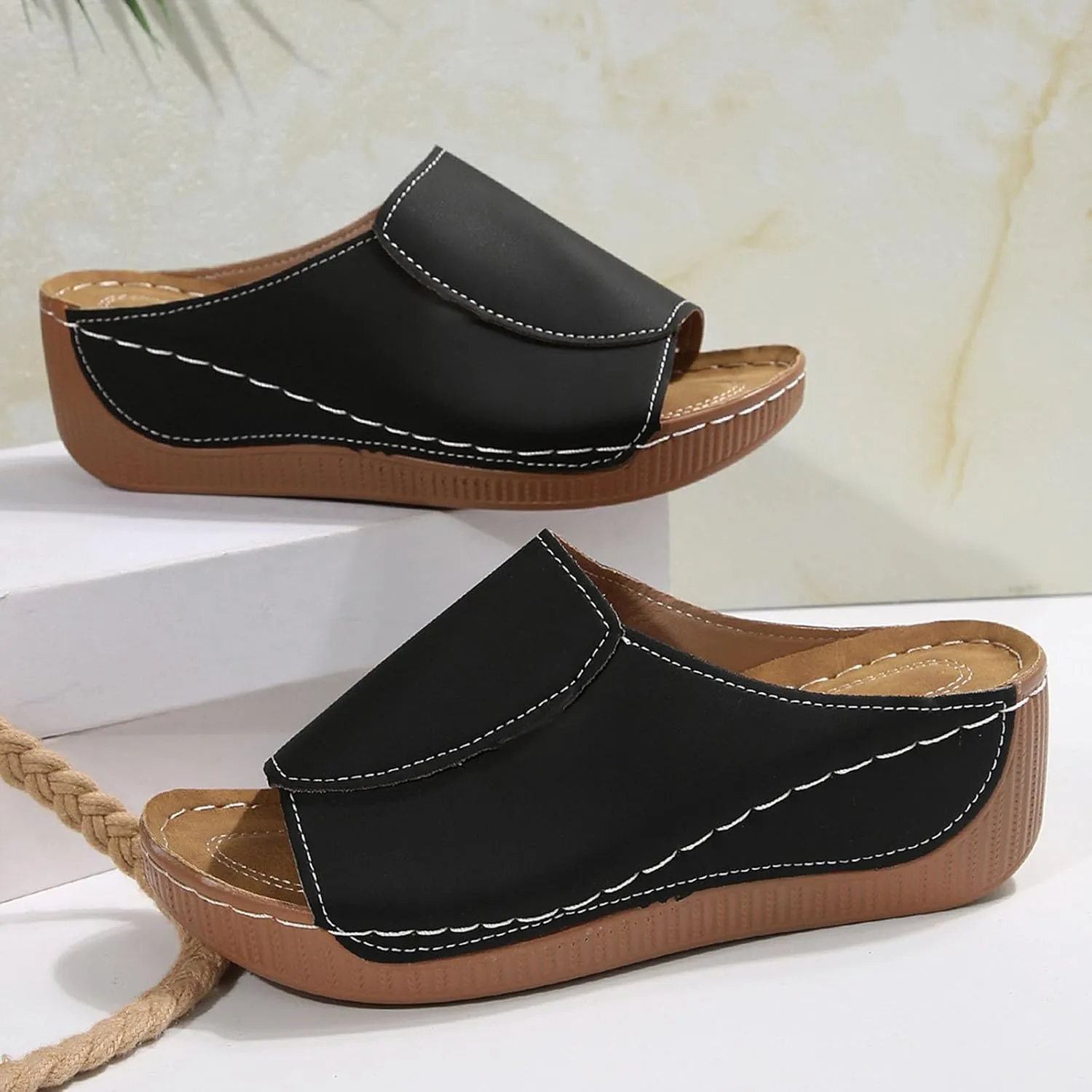 Flip Flops for Women with Arch Support Yoga Mat Comfortable Summer Beach Walking Thong Cushion Sandals Slip On Indoor Outdoor