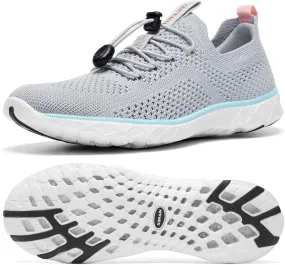 KOLILI Women's Stylish Water Shoes, Tennis Walking Shoes with Arch Support, Best for Water Sports, Travel & Walk
