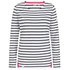 Lazy Jacks Womens Breton Top - White