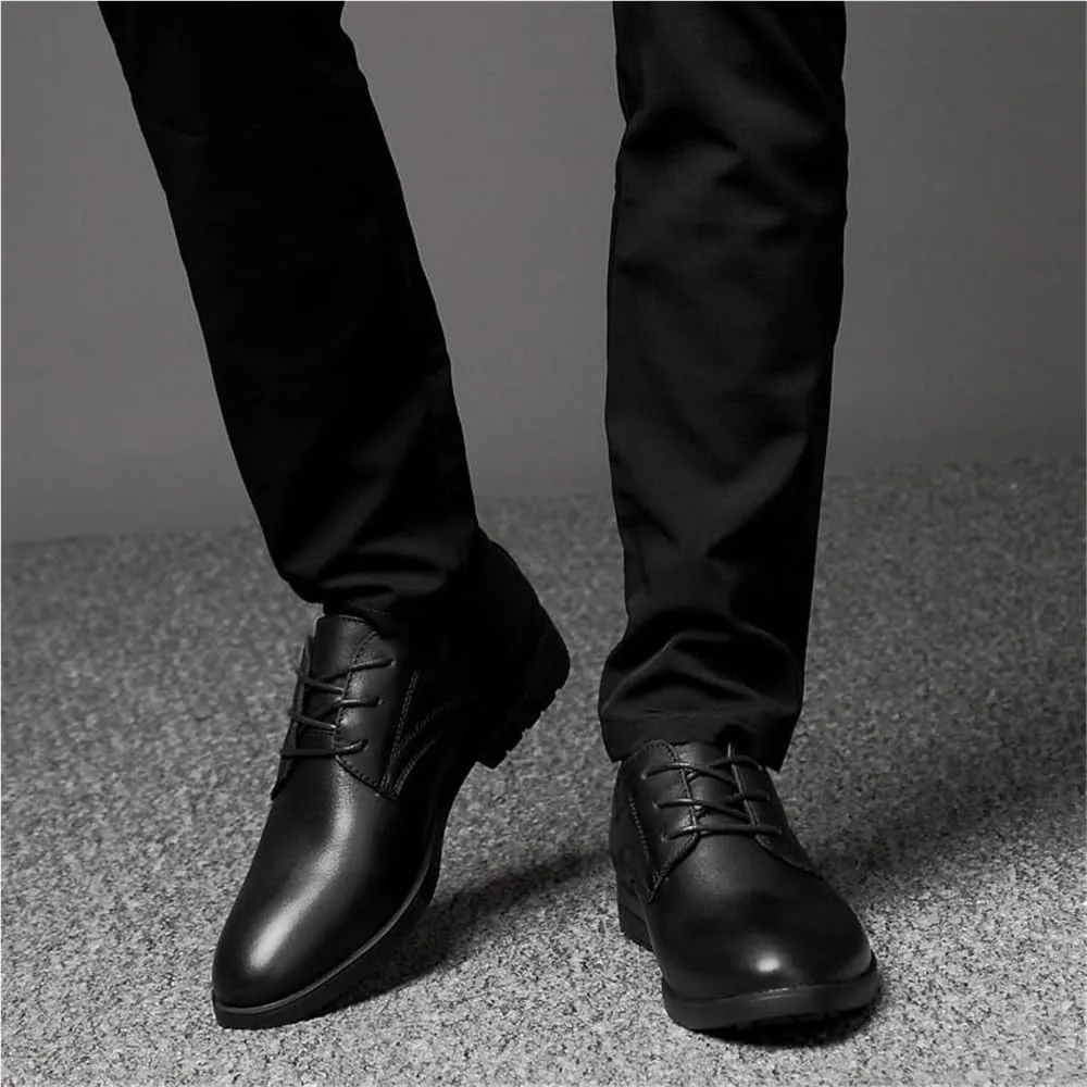 Men's Oxfords Formal Dress Shoes - Elegant Leather Dress Footwear for Business and Special Occasions