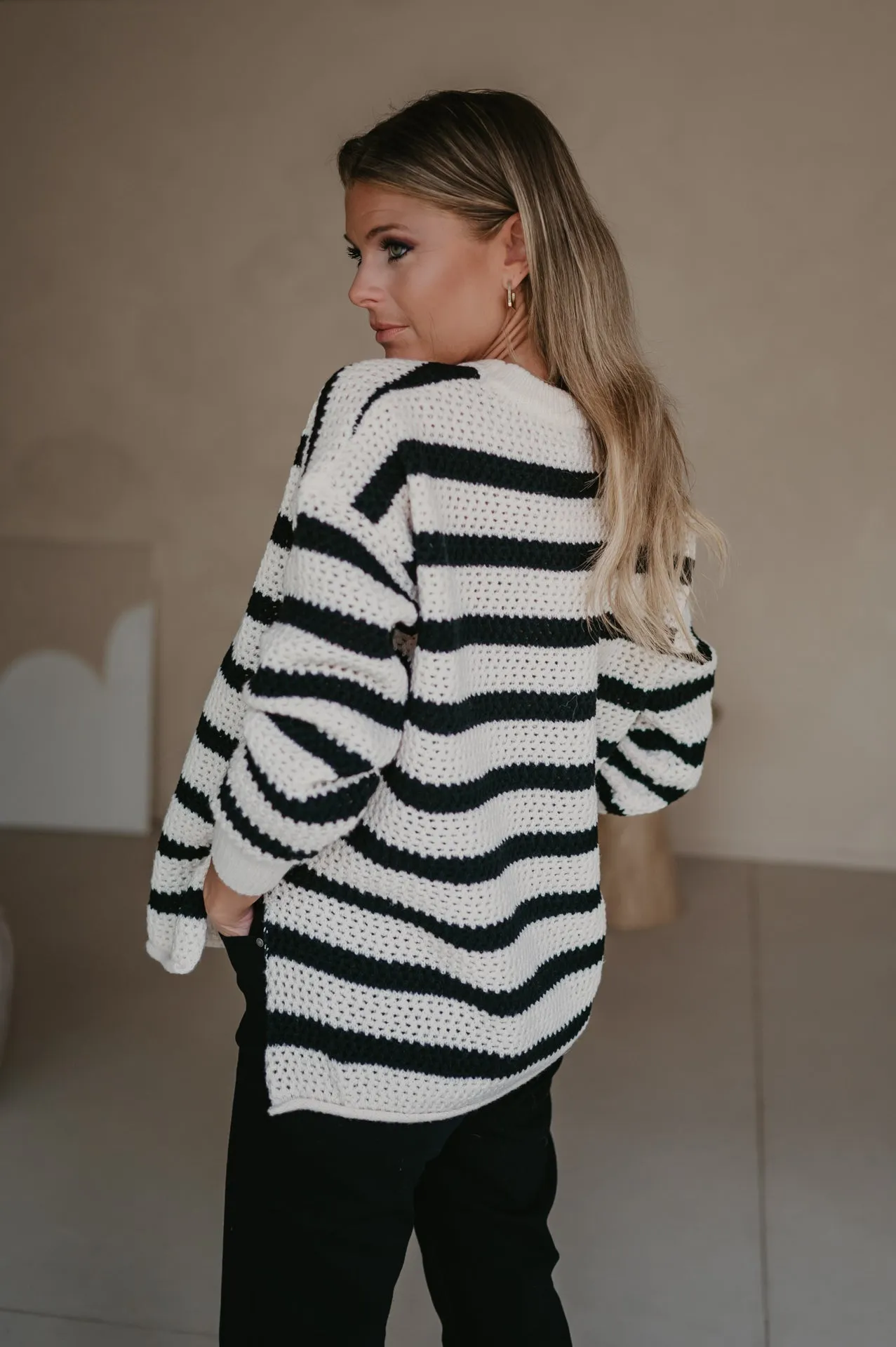 Milioni knit I Striped Black