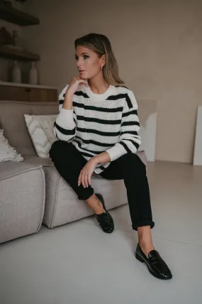 Milioni knit I Striped Black