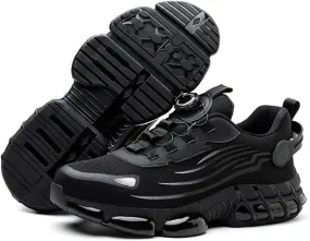 Steel Toe Shoes for Men Women Lightweight, Steel Toe Sneakers for Men Women Work Wide, Safety Air Cushioned Shoes