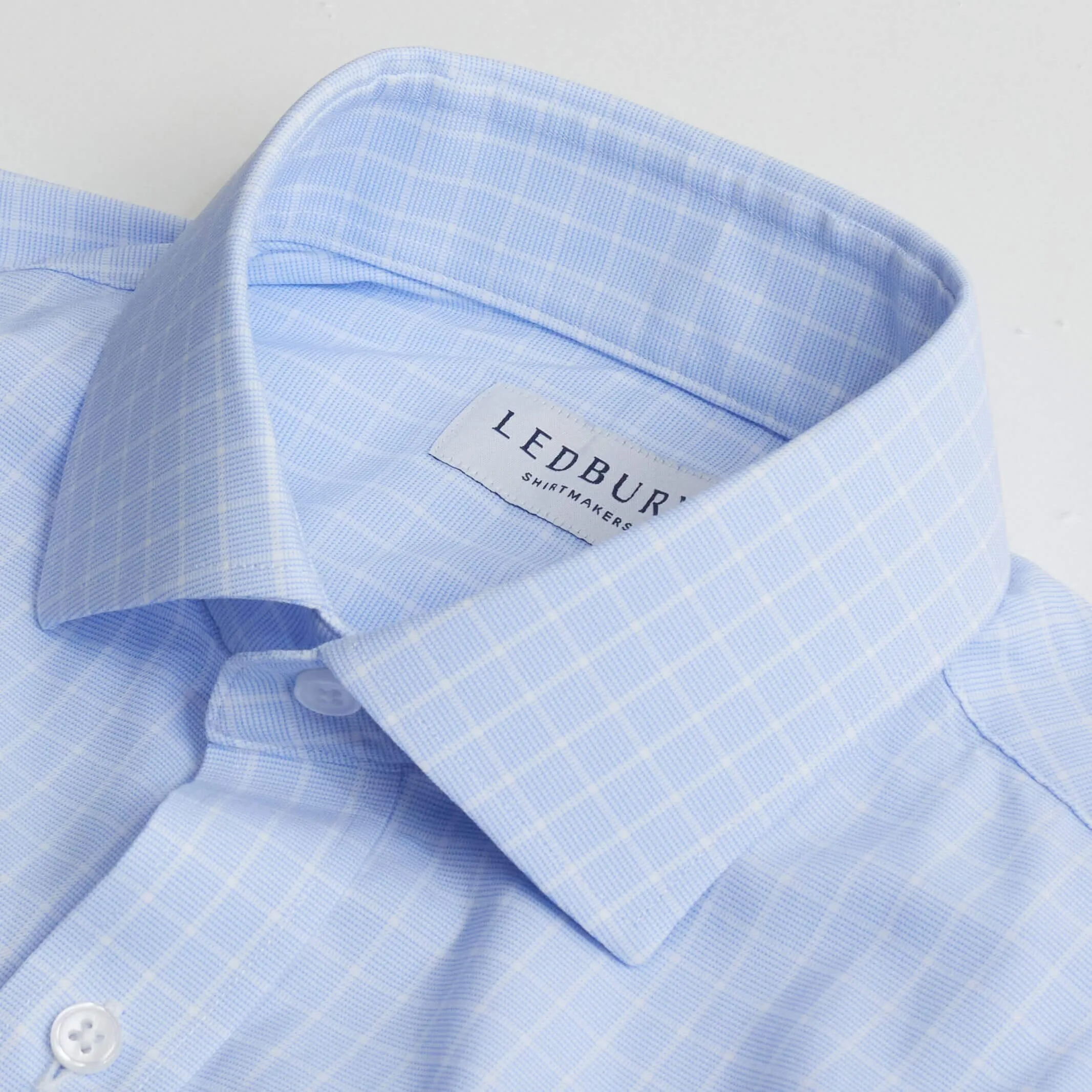 The Light Blue Winford Performance Twill Custom Shirt