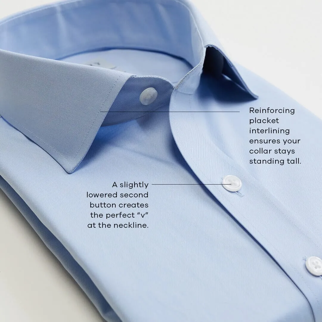The Light Blue Winford Performance Twill Custom Shirt