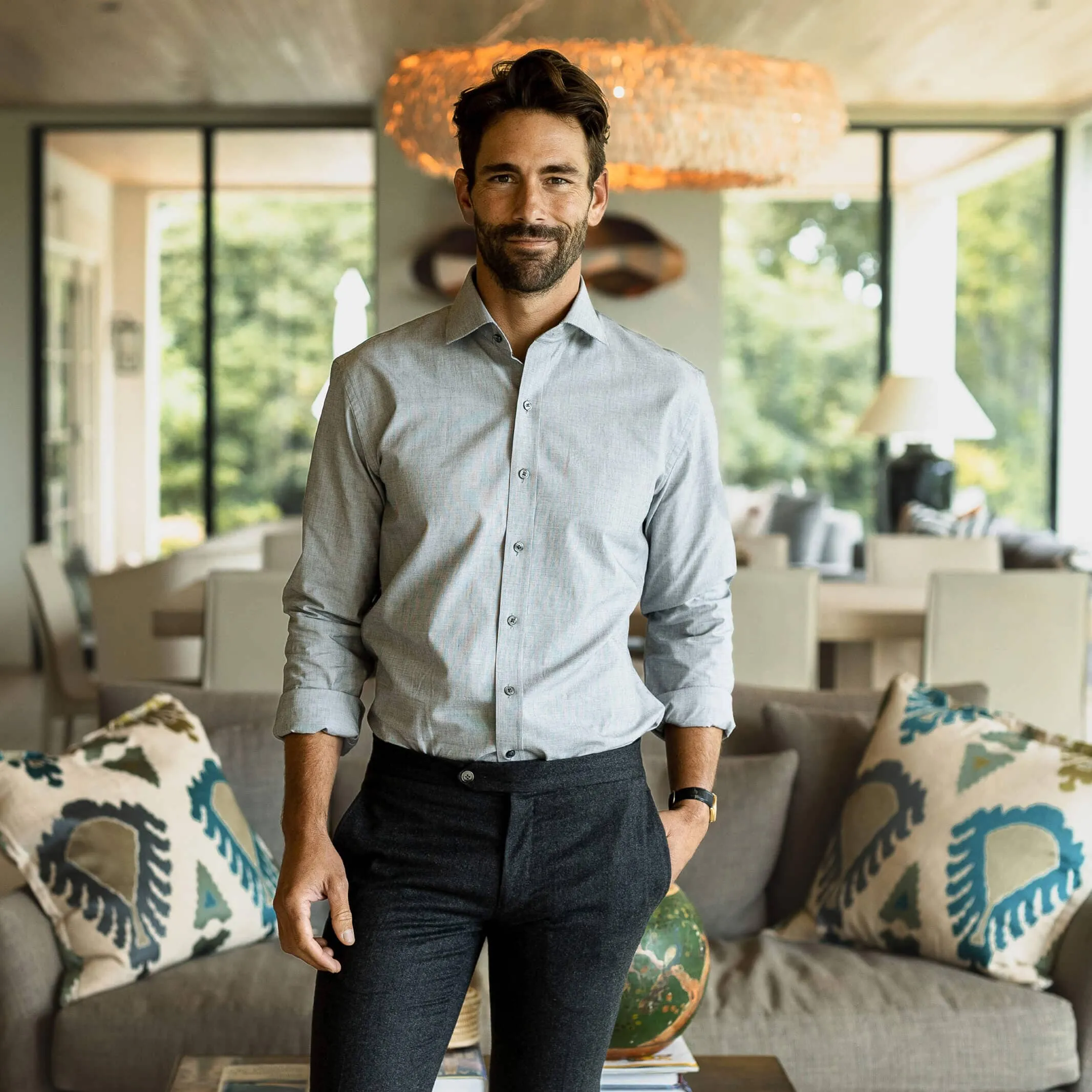 The Light Grey Marne Custom Shirt